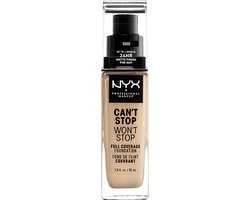 Nyx Professional Makeup Can't Stop Won't Stop Foundation - Nude - Volledig Dekkende Foundation - Licht