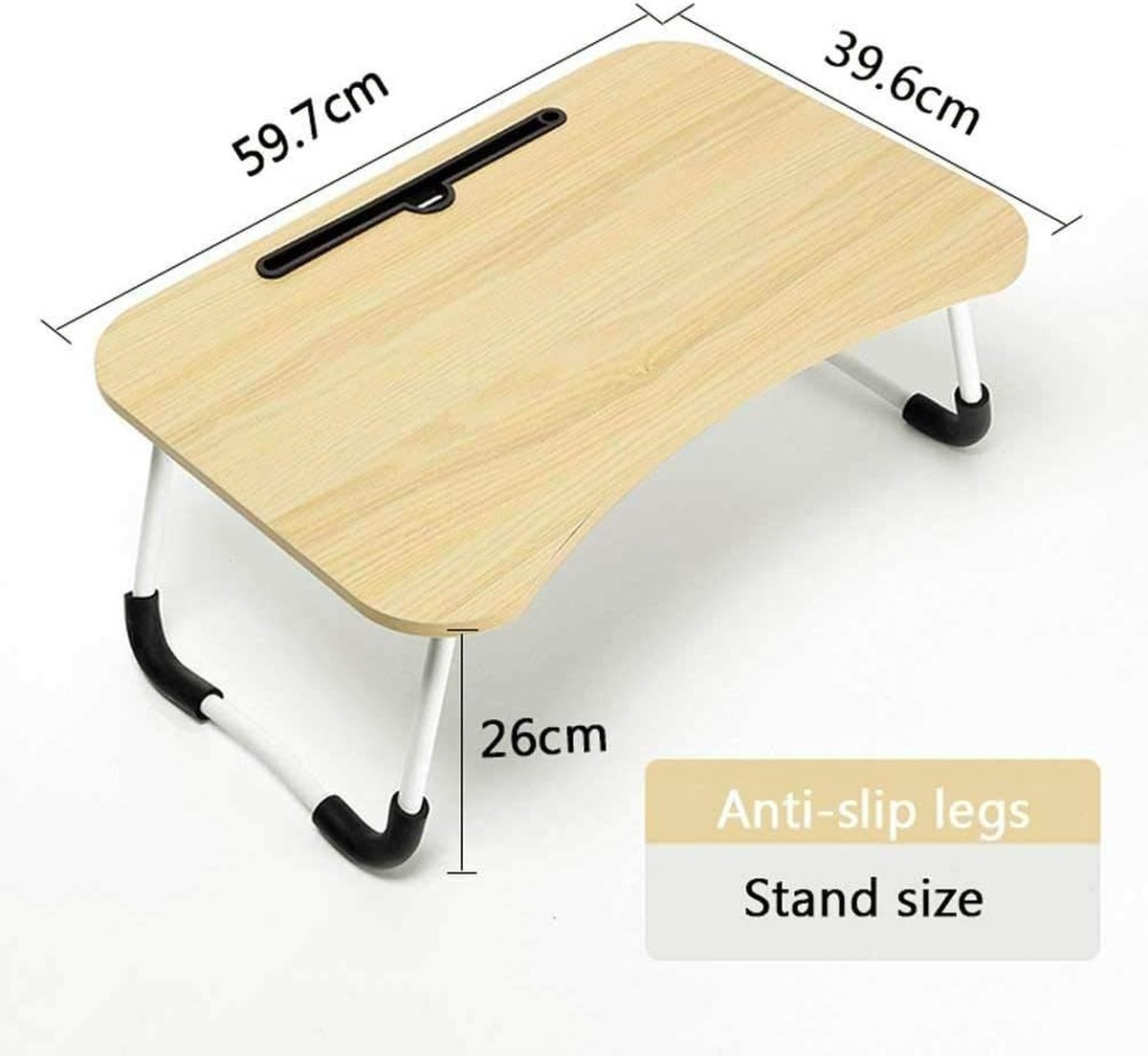 Table de Lit pour Ordinateur Portable, Pliable, Réglable en Hauteur et  Angle, Plateau de Lit avec Tiroir/Fente pour Tablette, Table pour  Lit/Canapé/Sol (53 x 30 cm, Noir)