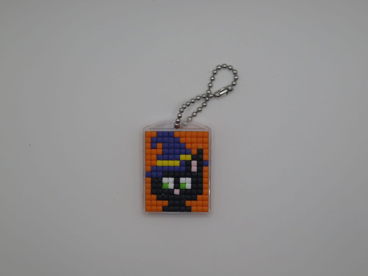 Sleutelhanger, Poes, Pixels, Halloween