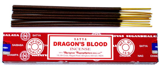 Bâtons d' Encens Satya - Dragon's Blood - 15 bâtonnets