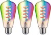 Paulmann LED Lichtbron - Zigbee - RGBW - set van 3 - ST64 - E27 - 470lm