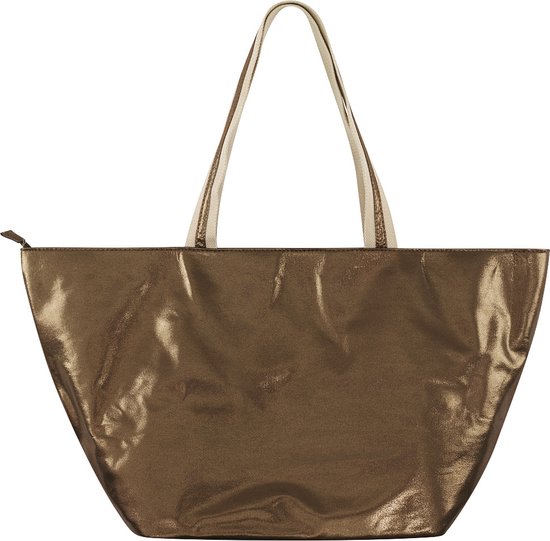 Standtas - Weekendtas - Metallic Shopper - Tas - Big - Bruin