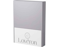 Lovéron - Katoen - Hoeslaken - Tweepersoons - 140x200 cm - Grijs