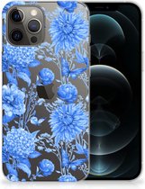 TPU Case voor Geschikt voor iPhone12 Pro Max Flowers Blue