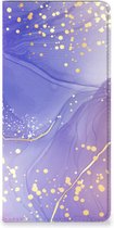 Bookcase geschikt voor Samsung Galaxy A13 (4G) Watercolor Paars