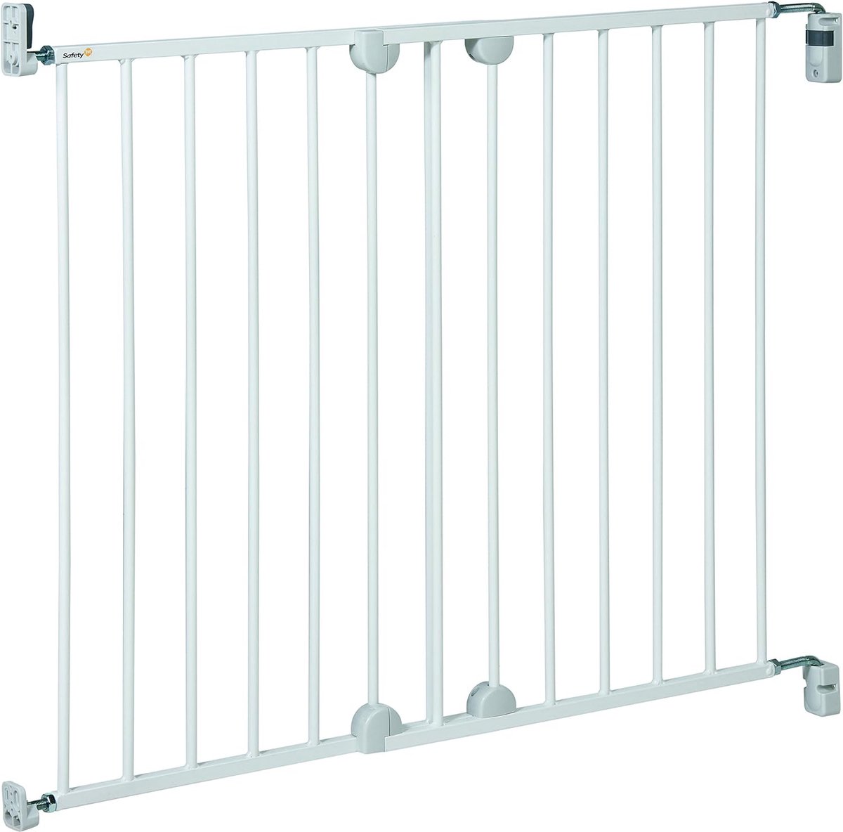 Barrière de Sécurité Extensible Safety 1st à Fermeture Automatique, Barrière  d'Escalier à Fixation par Pression, Barrière pour Bébé pour les Chiens, de  6 mois à 2 ans, Metal White (blanc métallisé) : : Bébé et  Puériculture