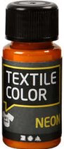 Peinture textile - Oranje Fluo - Creotime - 50 ml