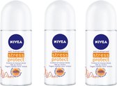 Nivea Deo Roller Stress Protect - 3 x 50 ml