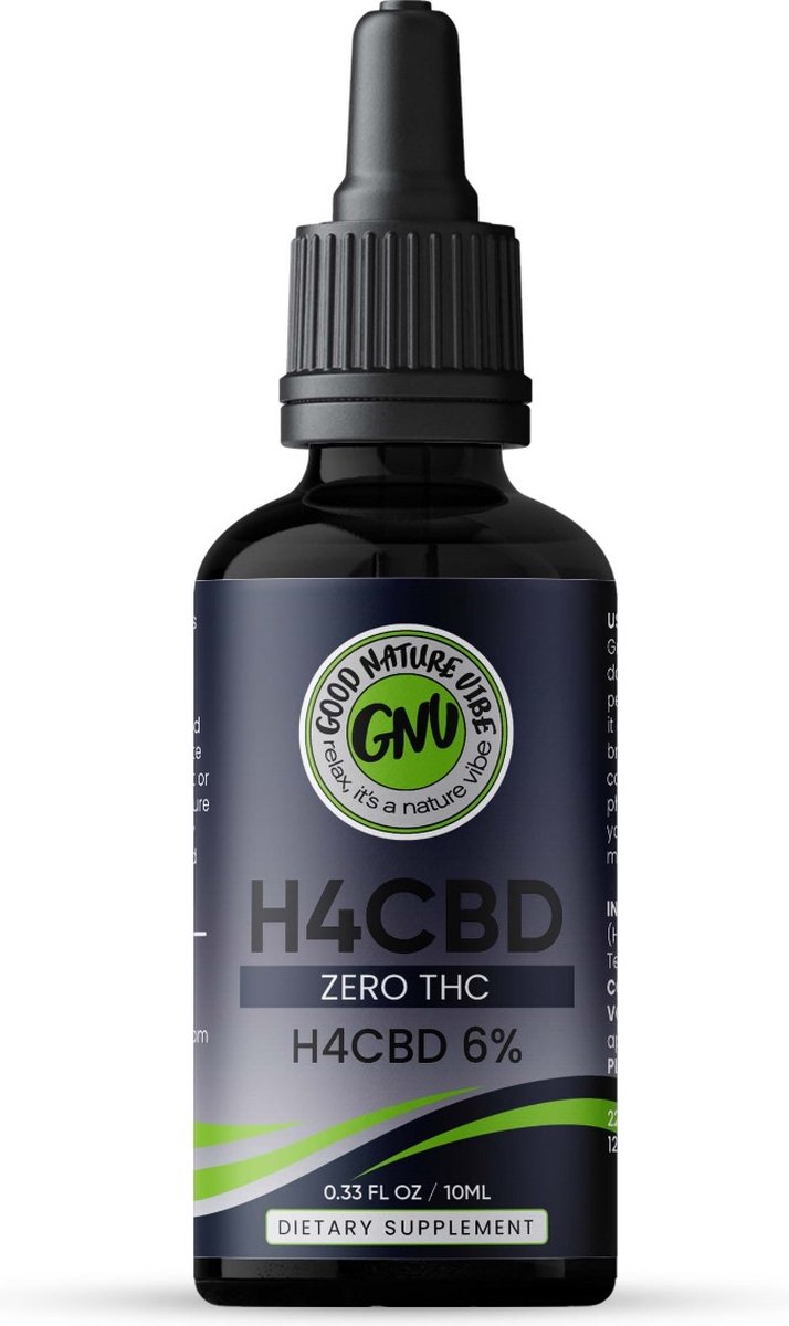 Goedkoopste H4CBD olie 6 Full spectrum - Revolutionaire krachtigere CBD variant - Ontdek nu premium H4CBD - MCT olie voor optimale opname - Vegan - Good nature vibe - 10ml per verpakking, 240 druppels