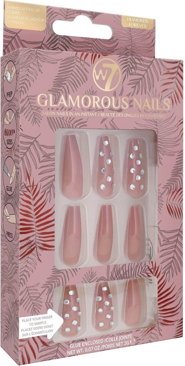 Goedkoopste W7 Glamorous Nails - Diamonds Forever