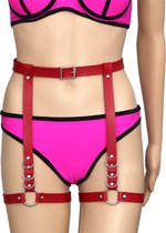 BDSM harnas - Sexy Leather Leg Harness - Been harnas - Sexy steampunk - Thigh harness - Sexy lingerie - Kinky Fashion - Bondage Harness Vrouw - Erotische Lingerie - Jarretel riemen - Erotisch feest - Bondageharnas - Bottom harness - Bruin - One size