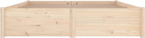 Bedframe bewerkt hout gerookt eikenkleurig 160x200 cm kopen