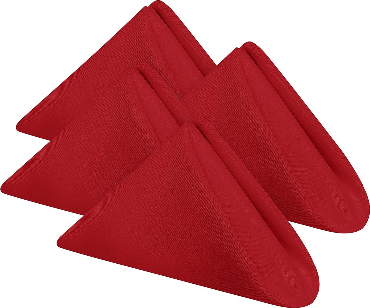 Serviette de table tissu Rouge pas cheR - Badaboum