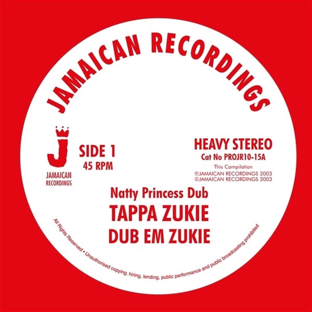 Tapper Zukie - Natty Princess Dub (10" LP)