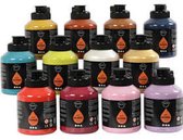 Acrylverf - Extra Kleuren - Pigment Art School - 12x500 ml