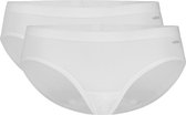TEN CATE Basics women bikini slip (2-pack) - dames Bikini lage taille - wit - Maat: L