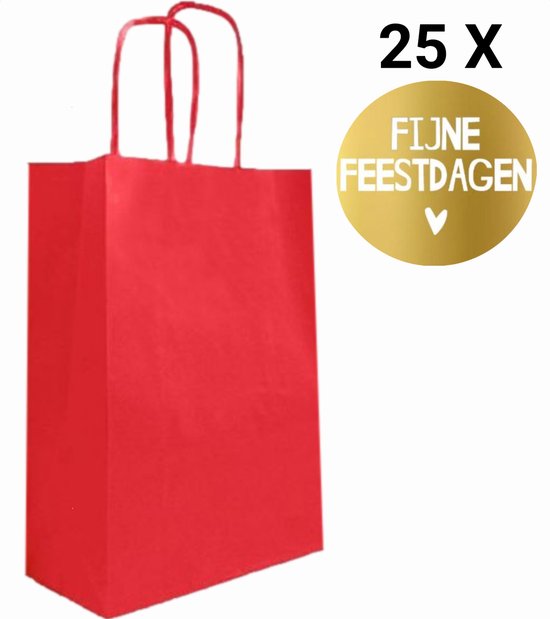 Rode papieren tasjes sale