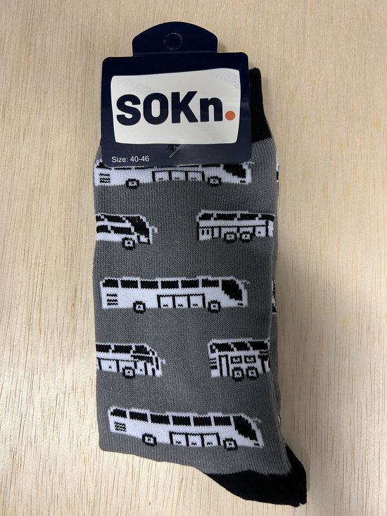 SOKn. Trendy sokken *TOURINGCAR / BUS* maat 40-46 (ook leuk om kado te geven !)