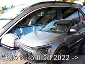 Zijwindschermen geschikt voor Kia Niro type2 model VANAF 2022 & EV set a 4 deuren donker getint merk Team Heko