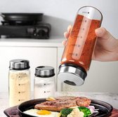 Zout- en peperschudbekers met verstelbare gietgaten - perfecte dispenser voor uw zouten, 300 ml