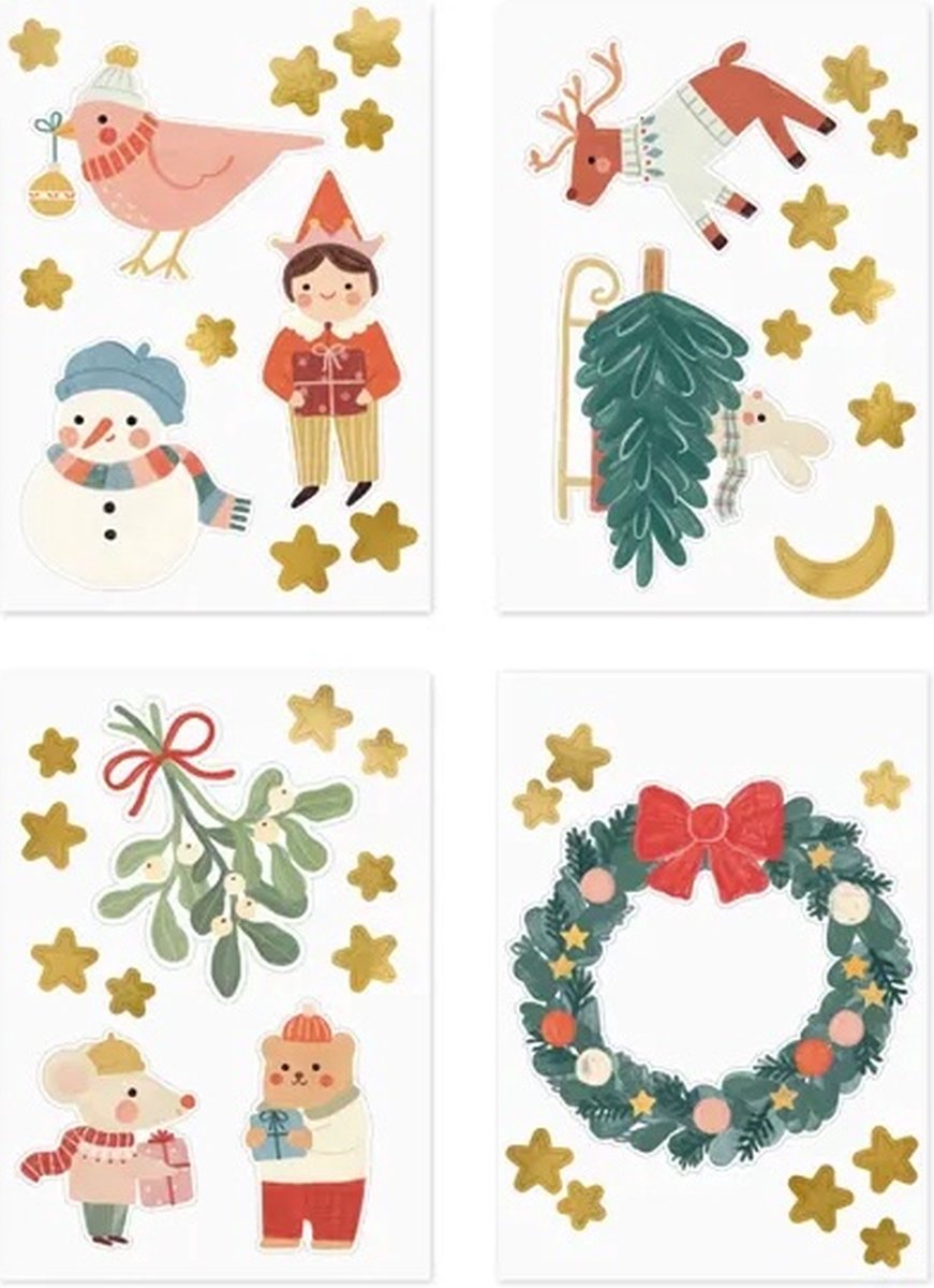 Raamstickers Kerst - sticker - xmas - christmas - 40 sticker - winter