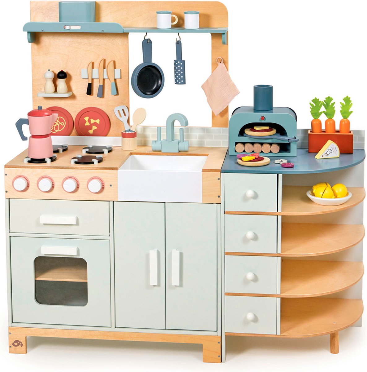 Tender Leaf - Houten speelkeuken 'La Fiamma' + accessoires