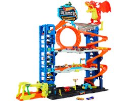 foto van Hot Wheels - City Ultieme Garage Speelset - Met 2 metalen auto's