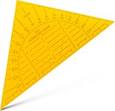 Aristo geodriehoek - 14 cm - flexibel - oranje - AR-1550OR