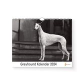 Kalender 2024 - Greyhound - 35x24cm - 300gms - Spiraalgebonden - Inclusief ophanghaak