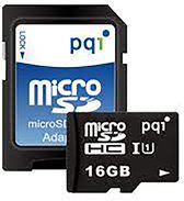 PQI MicroSDHC 16GB flashgeheugen Klasse 10