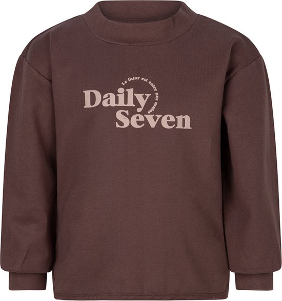 Daily7 meisjes sweater colneck Dark Mauve | bol