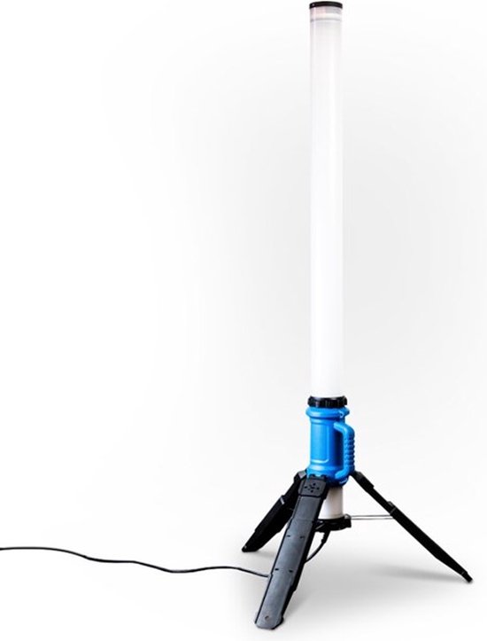 Lampe de chantier Ivana LED 360 degrés sur tube trépied 70 mm | bol