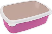 Broodtrommel Roze - Lunchbox - Brooddoos - Roze - Palet - Oud - Effen - Oudroze - 18x12x6 cm - Kinderen - Meisje
