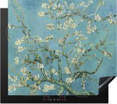 KitchenYeah® Inductie beschermer 60x52 cm - Van Gogh - Amandelbloesem - Oude meesters - Kunst - Vintage - Kookplaataccessoires - Afdekplaat voor kookplaat - Inductiebeschermer - Inductiemat - Inductieplaat mat