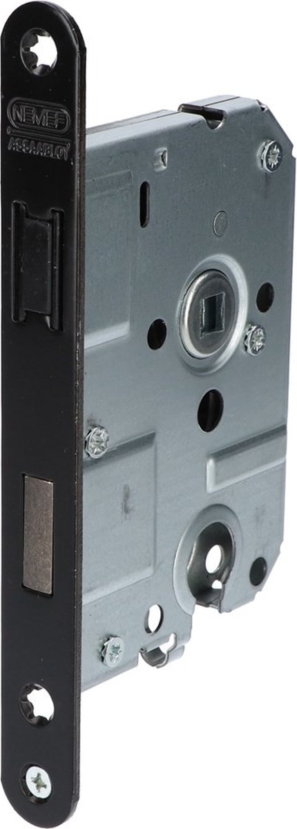 Nemef magneet dag-en nachtslot - 1269/73 - PC 55 - doornmaat 50mm - links/rechts - zwart