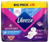 Serviettes hygiéniques Libresse Ultra Night - 6x18 pièces - Pack économique