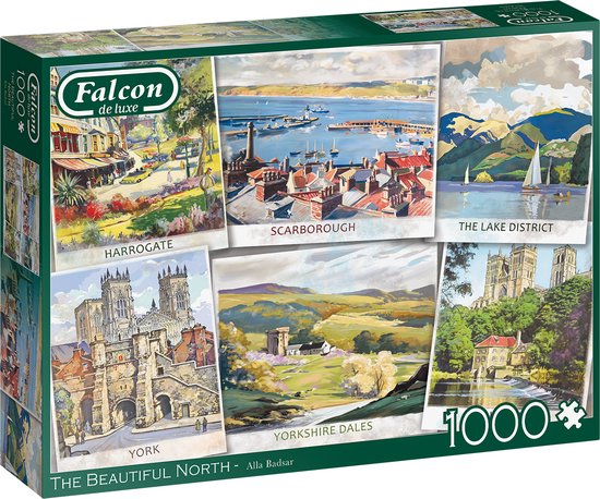 Foto: Falcon puzzel the beautiful north legpuzzel 1000 stukjes