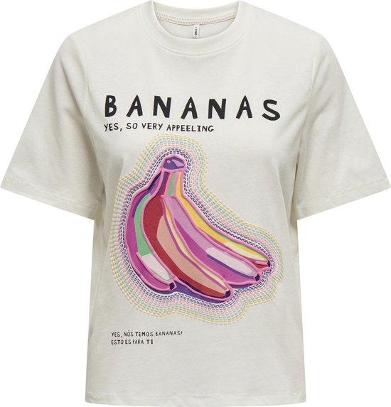 ONLY ONLBLINIS LIFE S/S FRUIT TOP BOX JRS Dames T-shirt - Maat XL