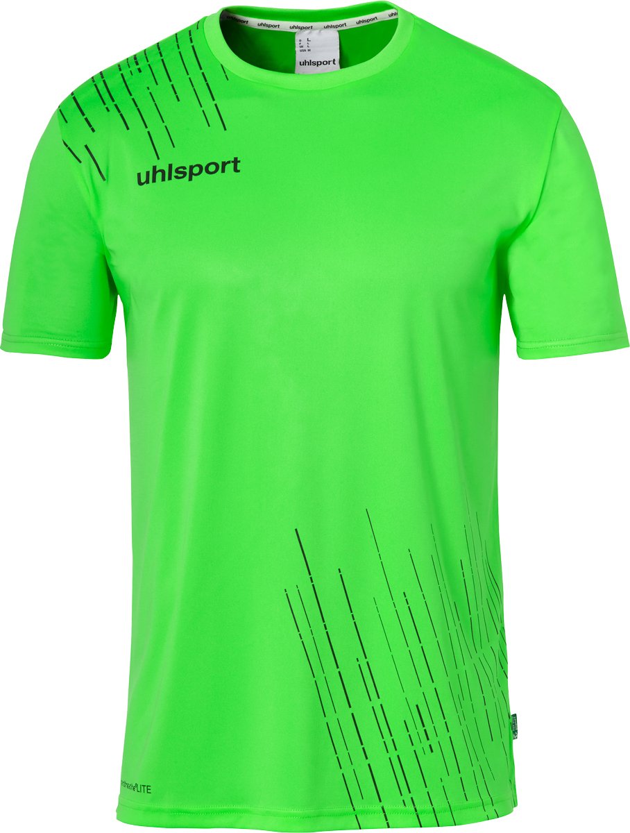 Uhlsport Score 26 Voetbalset Korte Mouw Kinderen - Fluo Groen / Zwart | Maat: 152