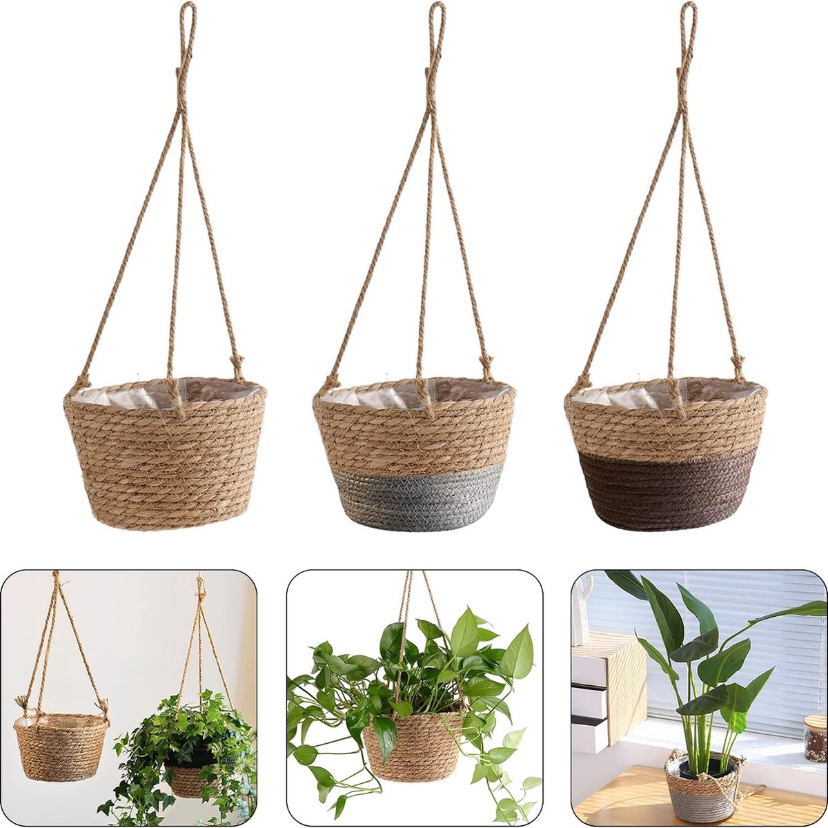Katoenen Mand | Plantenmand of Opbergmand | 28cm