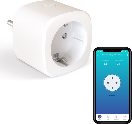 Calex Smart Plug - Compteur d'énergie - Prise WiFi avec App