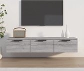 The Living Store Armoire murale - Trendy - Meuble TV et meuble de rangement - 102 x 30 x 20 cm - Chêne Sonoma Grijs
