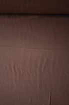 Geweven tencel lyocell uni chocolade bruin 1 meter - modestoffen voor naaien - stoffen