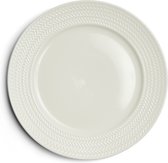 Assiette Riviera Maison , assiette plate, Services de table, Décoration de table, salle à manger, cuisine - Assiette plate RM Bellecôte - Wit - Porcelaine - 1 pièce