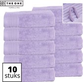 The One Towelling Classic Handdoeken - 50 x 100 cm - 10 Stuks - Voordeelverpakking - Hoge vochtopname - 100% Gekamd katoen - Lavendel