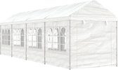 The Living Store Partytent Prieel - 8.92 x 2.28 x 2.69 m - PE-materiaal - Stevig frame - Bescherming tegen zon - regen en wind