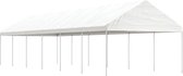 The Living Store Prieel Feesttent - 13.38x4.08x3.22m - PE - Staal - Wit