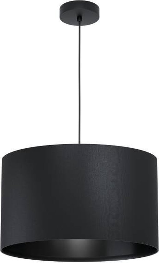 EGLO Maserlo 1 - Lampe à suspension - E27 - Ø 38 cm - Zwart