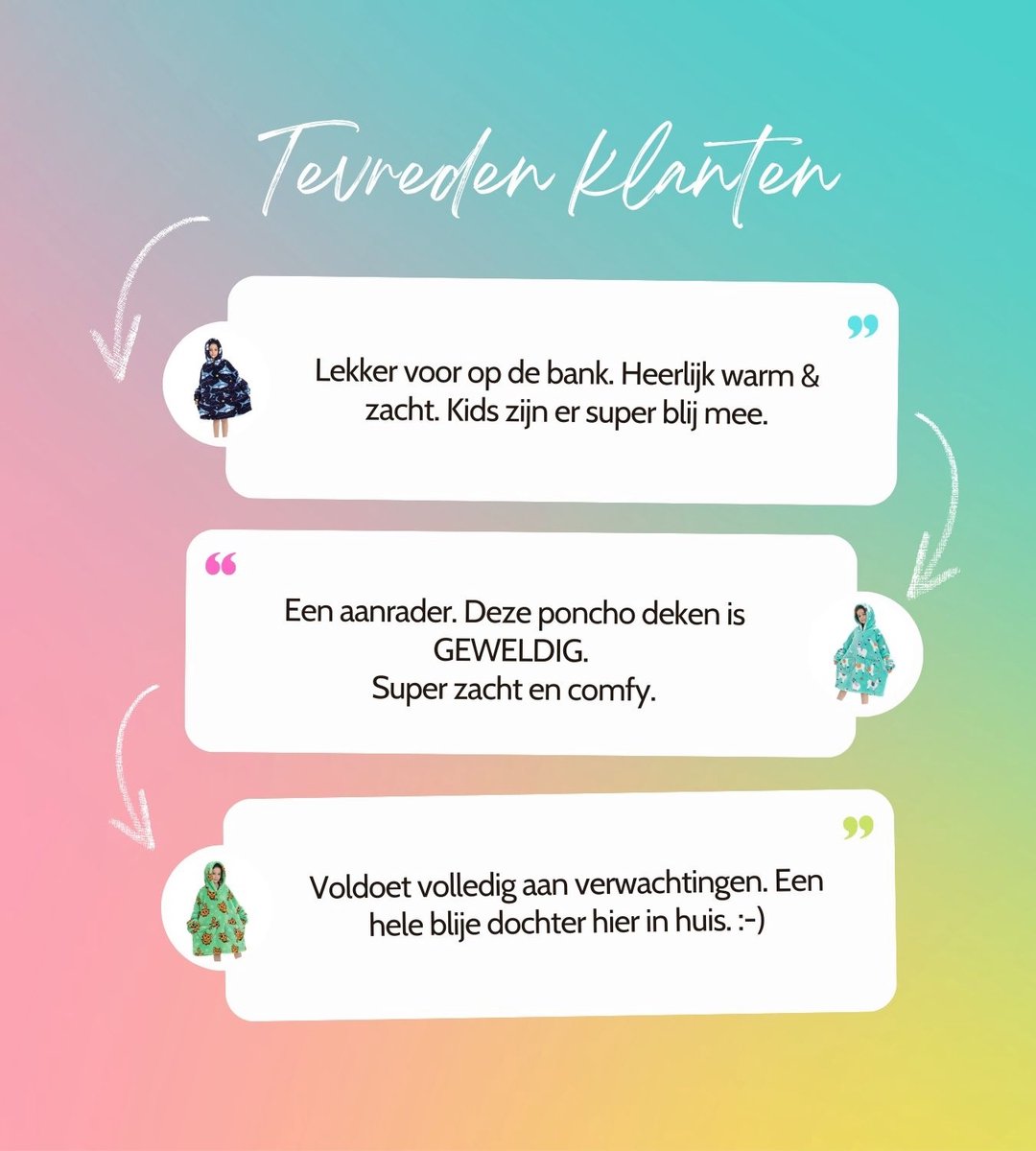 Katten & honden fleece hoodie deken met mouwen - fleece poncho voor kinderen – Draagbare deken - fleece plaid met mouwen - maat 98/128 – lengte 60 cm – warm & zacht – relax outfit kids– geel - Badrock — cadeau in Wonen & Interieur - foto 6