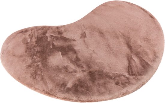 Lalee Heaven - organische vorm Vloerkleed - Tapijt – Karpet - Hoogpolig - Superzacht - Fluffy - niervorm- organic- rabbit 160x230 cm pink roze baby roze